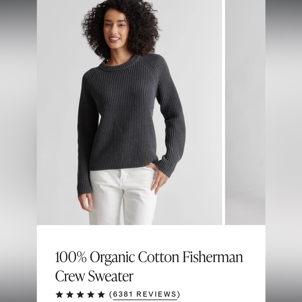 Gray Quince crewneck sweater